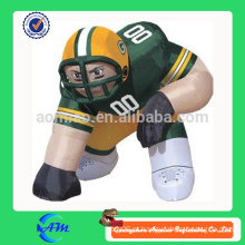 Nfl personalizado de alta qualidade inflável jogador gramado figura